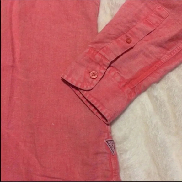 Guess Men's Button Down Long Sleeve Shirt Size Small - Picture 3 of 7